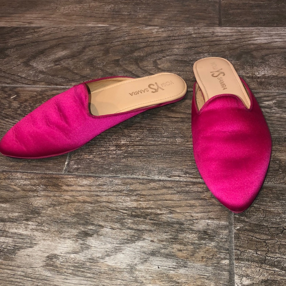 Yosi Samra Vidi Mule in Pink - GOOD USED CONDITION